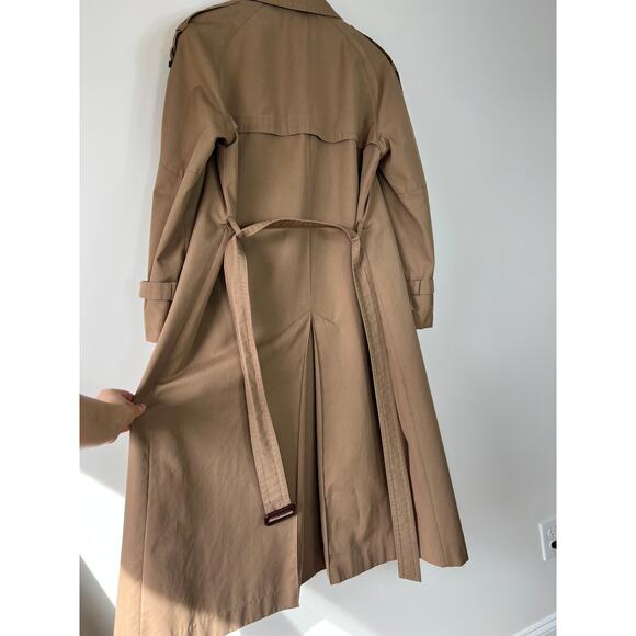 Etienne Aigner Vintage Long Brown Luxury Trench Coat 1970s - Picture 8 of 14